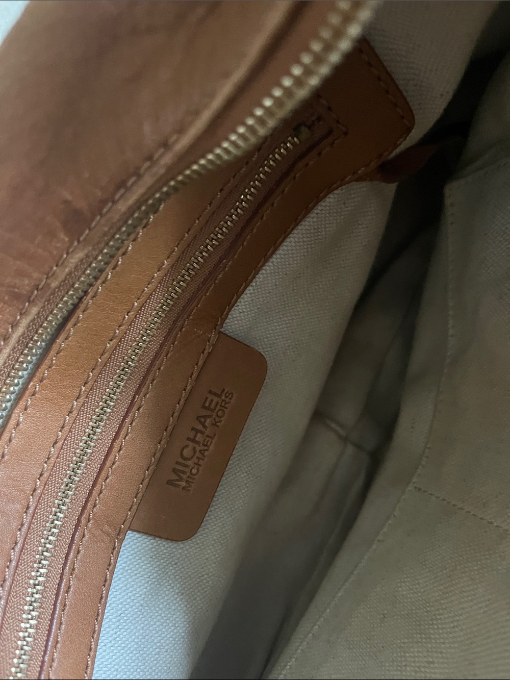 Ladies Camel shoulder bag - Picture 5 of 5